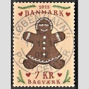 FRIM�RKER DANMARK | 2015 - AFA 1836 - Bagv�rk - 7,00 Kr. kagekone - Pragt Stemplet