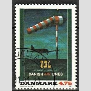FRIMRKER DANMARK | 1991 - AFA 1001 - Dansk Plakatkunst - 4,75 Kr. flerfarvet - God til bedre gennemsnitskvalitet - Stemplet