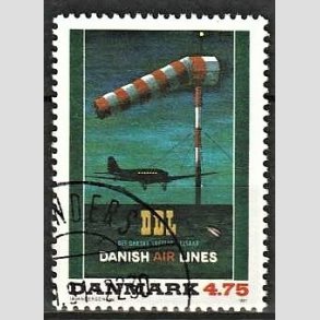 FRIMRKER DANMARK | 1991 - AFA 1001 - Dansk Plakatkunst - 4,75 Kr. flerfarvet - God til bedre gennemsnitskvalitet - Stemplet