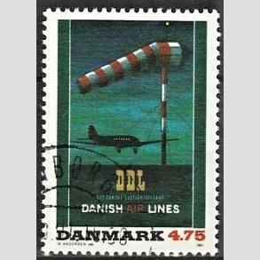 FRIMRKER DANMARK | 1991 - AFA 1001 - Dansk Plakatkunst - 4,75 Kr. flerfarvet - God til bedre gennemsnitskvalitet - Stemplet
