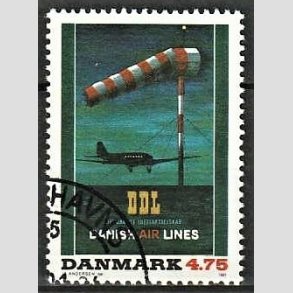 FRIMRKER DANMARK | 1991 - AFA 1001 - Dansk Plakatkunst - 4,75 Kr. flerfarvet - God til bedre gennemsnitskvalitet - Stemplet