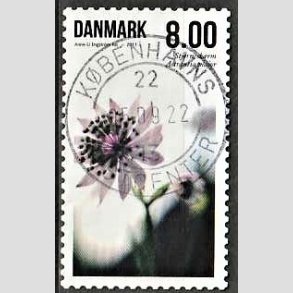FRIM�RKER DANMARK | 2011 - AFA 1665 - Sommerens blomster - 8,00 Kr. flerfarvet - Pragt Stemplet