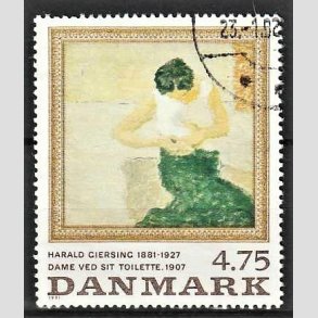 FRIMRKER DANMARK | 1991 - AFA 1005 - Maleriserie 4. - 4,75 Kr. Harald Giersing - God/Bedre gennemsnitskvalitet - Stemplet