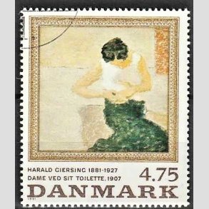 FRIMRKER DANMARK | 1991 - AFA 1005 - Maleriserie 4. - 4,75 Kr. Harald Giersing - God/Bedre gennemsnitskvalitet - Stemplet