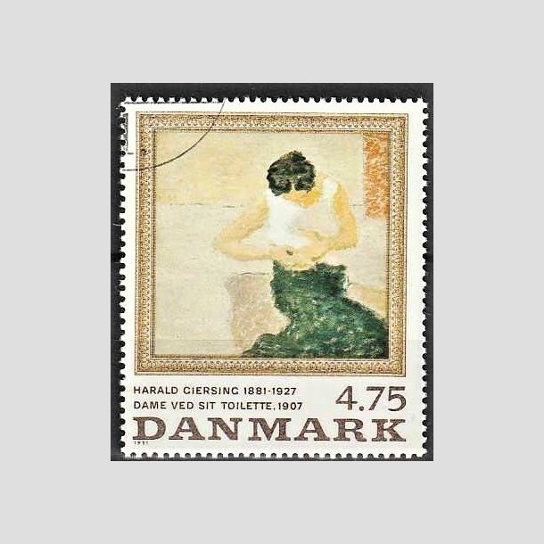 FRIMRKER DANMARK | 1991 - AFA 1005 - Maleriserie 4. - 4,75 Kr. Harald Giersing - God/Bedre gennemsnitskvalitet - Stemplet