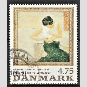 FRIMRKER DANMARK | 1991 - AFA 1005 - Maleriserie 4. - 4,75 Kr. Harald Giersing - God/Bedre gennemsnitskvalitet - Stemplet