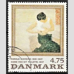 FRIMRKER DANMARK | 1991 - AFA 1005 - Maleriserie 4. - 4,75 Kr. Harald Giersing - God/Bedre gennemsnitskvalitet - Stemplet
