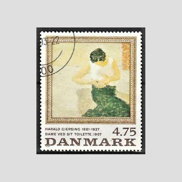 FRIMRKER DANMARK | 1991 - AFA 1005 - Maleriserie 4. - 4,75 Kr. Harald Giersing - God/Bedre gennemsnitskvalitet - Stemplet