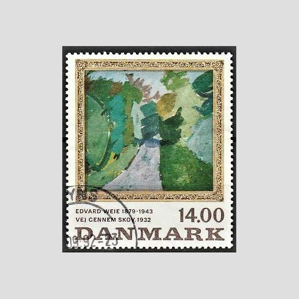 FRIMRKER DANMARK | 1991 - AFA 1006 - Maleriserie 4. - 14,00 Kr. Edvard Weie - God/Bedre gennemsnitskvalitet - Stemplet 