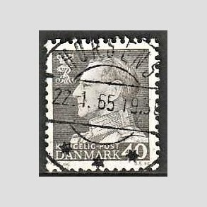 FRIMRKER DANMARK | 1961-62 - AFA 396 - Fr. IX 40 re gr - Pragt Stemplet Horsens