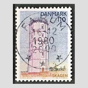 FRIM�RKER DANMARK | 1980 - AFA 701 - Nord for Limfjorden - 110 �re flerfarvet - Pragt Stemplet Farum