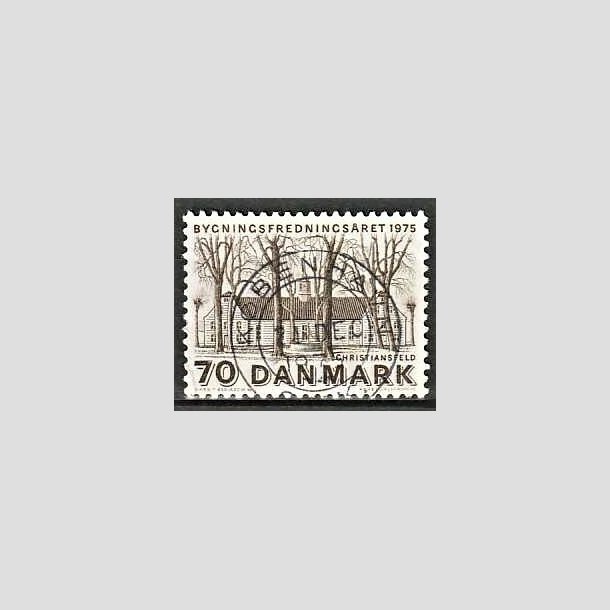 FRIMRKER DANMARK | 1975 - AFA 591 - Bygningsfredning - 70 re brun - Pragt Stemplet Kbenhavn