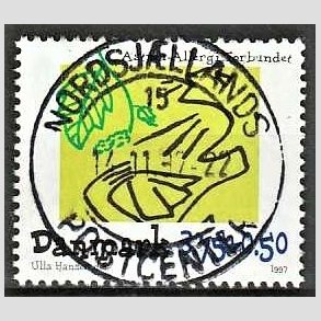 FRIMRKER DANMARK | 1997 - AFA 1146 - Astma-Allergi Forbundet - 3,75 + 0,50 Kr. flerfarvet - Pragt Stemplet