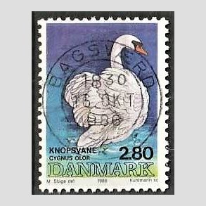 FRIM�RKER DANMARK | 1986 - AFA 866 - Danske fugle - 2,80 Kr. flerfarvet - Pragt Stemplet Bagsv�rd