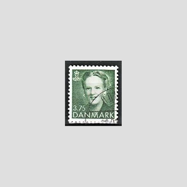 FRIMRKER DANMARK | 1991 - AFA 0982 - Dronning Margrethe - 3,75 Kr. grn - God/Bedre gennemsnitskvalitet - Stemplet