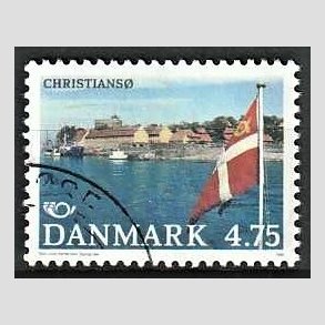 FRIMRKER DANMARK | 1991 - AFA 0993 - Turistml - 4,75 Kr. flerfarvet - Alm. god gennemsnitskvalitet - Stemplet (Photo eksempel)