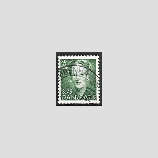 FRIMRKER DANMARK | 1991 - AFA 0982 - Dronning Margrethe - 3,75 Kr. grn - God/Bedre gennemsnitskvalitet - Stemplet