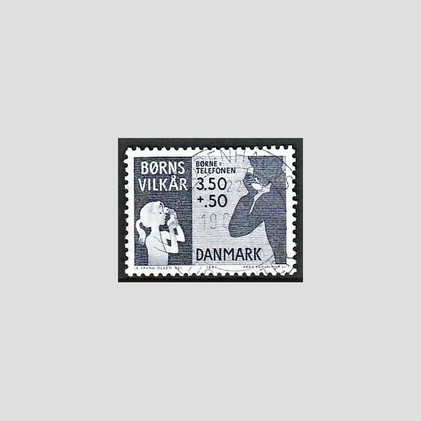 FRIMRKER DANMARK | 1991 - AFA 0992 - Brns vilkr - 3,50 Kr. + 50 re bl - God/Bedre gennemsnitskvalitet - Stemplet