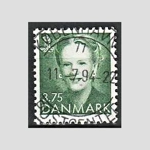 FRIMRKER DANMARK | 1991 - AFA 982 - Dronning Margrethe - 3,75 Kr. grn - Lux Stemplet 