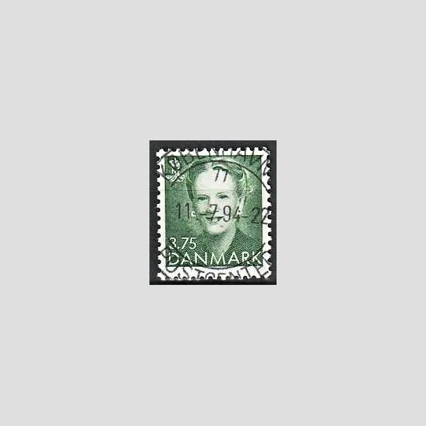 FRIMRKER DANMARK | 1991 - AFA 982 - Dronning Margrethe - 3,75 Kr. grn - Lux Stemplet 