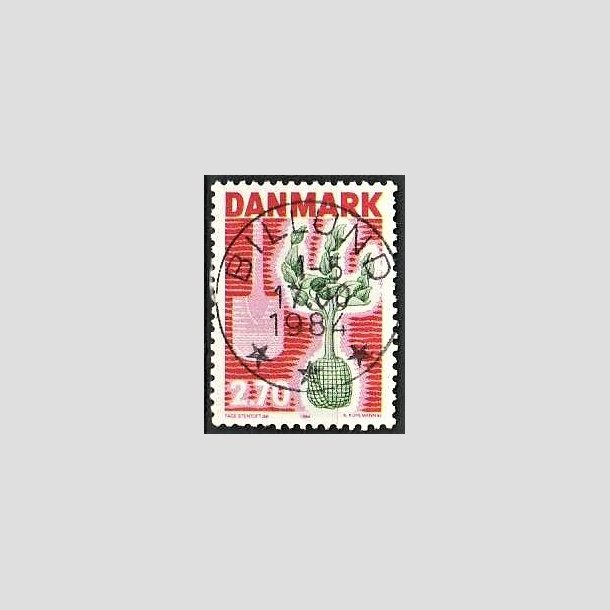 FRIMRKER DANMARK | 1984 - AFA 796 - Plant et tr - 2,70 Kr. rd/grn - Pragt Stemplet Billund