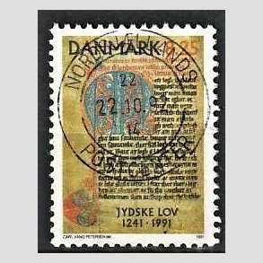 FRIM�RKER DANMARK | 1991 - AFA 991 - Jyske Lov 750 �r. - 8,25 Kr. flerfarvet - Lux Stemplet