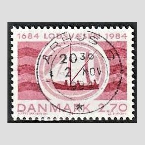 FRIM�RKER DANMARK | 1984 - AFA 800 - S�kortarkivet 200 �r - 2,70 Kr. r�d - Pragt Stemplet �rhus C