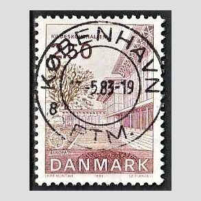 FRIM�RKER DANMARK | 1983 - AFA 778 - EU Bygningskunst - 2,50 Kr. r�d/r�dbrun - Pragt Stemplet