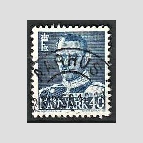 FRIMRKER DANMARK | 1948-50 - AFA 310 - Fr. IX 40 re bl - Lux Stemplet Aarhus
