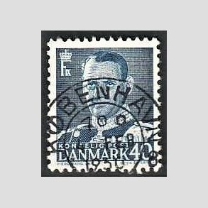FRIMRKER DANMARK | 1948-50 - AFA 310 - Fr. IX 40 re bl - Lux Stemplet Kbenhavn
