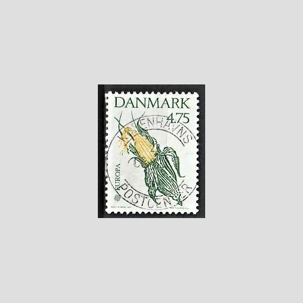 FRIMRKER DANMARK | 1992 - AFA 1015 - Europamrke Columbus - 4,75 Kr. grn/gul - Pragt Stemplet