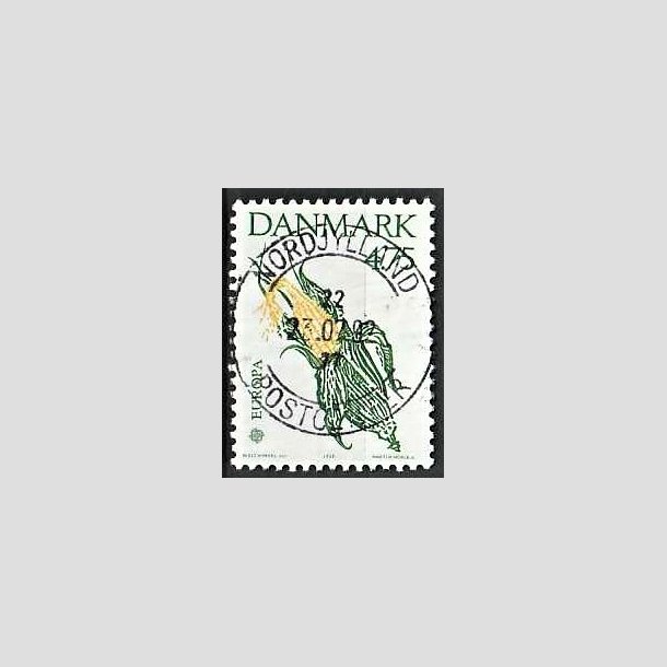 FRIMRKER DANMARK | 1992 - AFA 1015 - Europamrke Columbus - 4,75 Kr. grn/gul - Pragt Stemplet