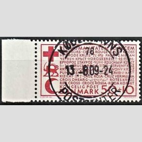 FRIM�RKER DANMARK | 1966 - AFA 441F - Dansk R�de Kors - 50 + 10 �re r�d - Lux Stemplet
