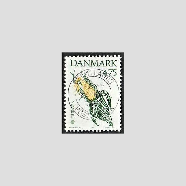 FRIMRKER DANMARK | 1992 - AFA 1015 - Europamrke Columbus - 4,75 Kr. grn/gul - Pragt Stemplet