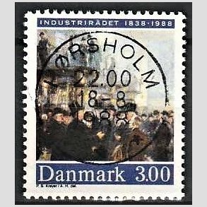 FRIM�RKER DANMARK | 1988 - AFA 913 - Industrir�det 150 �r - 3,00 Kr. flerfarvet - Pragt Stemplet H�rsholm