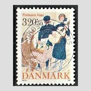 FRIMRKER DANMARK | 1989 - AFA 933 - Frelsens Hr - 3,20 Kr. + 50 re flerfarvet - Pragt Stemplet 