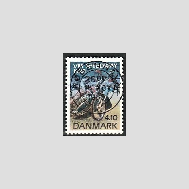 FRIMRKER DANMARK | 1988 - AFA 914 - WM i Speedway - 4,10 Kr. flerfarvet - Pragt Stemplet Solrd Kbenhavn