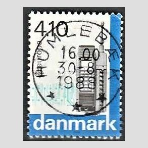 FRIM�RKER DANMARK | 1988 - AFA 912 - Europam�rker - 4,10 Kr. flerfarvet - Lux Stemplet Humleb�k