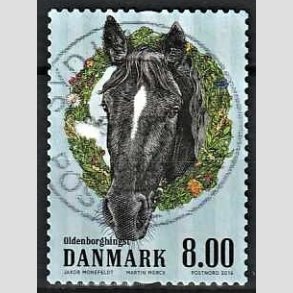 FRIM�RKER DANMARK | 2016 - AFA 1849 - G�rdens dyr - 8,00 Kr. hest - Pragt Stemplet