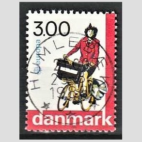 FRIM�RKER DANMARK | 1988 - AFA 911 - Europam�rker - 3,00 Kr. flerfarvet - Pragt Stemplet Humleb�k