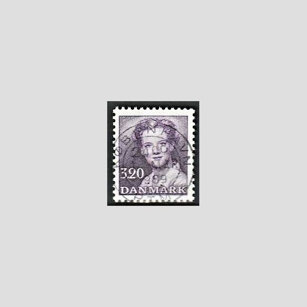 FRIMRKER DANMARK | 1988 - AFA 896 - Dronning Margrethe - 3,20 Kr. violet - Pragt Stemplet