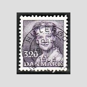 FRIMRKER DANMARK | 1988 - AFA 896 - Dronning Margrethe - 3,20 Kr. violet - Pragt Stemplet Hillerd