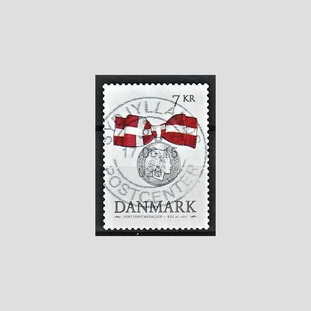 FRIMRKER DANMARK | 2015 - AFA 1814 - Danske ordener - 7,00 Kr. flerfarvet - Pragt Stemplet