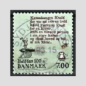 FRIM�RKER DANMARK | 2015 - AFA 1804 - Halfdan Rasmussen - 7,00 Kr. flerfarvet - Pragt Stemplet