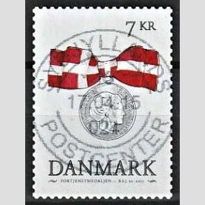 FRIM�RKER DANMARK | 2015 - AFA 1814 - Danske ordener - 7,00 Kr. flerfarvet - Pragt Stemplet