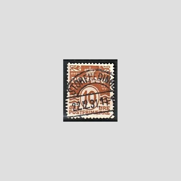 FRIMRKER DANMARK | 1930 - AFA 185a - Blgelinie 10 re rdbrun - Lux Stemplet Storeheddinge