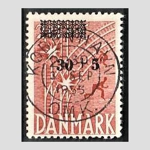 FRIMRKER DANMARK | 1955 - AFA 359 - Frihedsfond provisorier - 30 + 5/20 + 5 re rd - Pragt Stemplet Kbenhavn