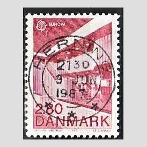 FRIM�RKER DANMARK | 1987 - AFA 882 - Europam�rker - 2,80 Kr. r�d - Pragt Stemplet Herning