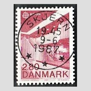 FRIM�RKER DANMARK | 1987 - AFA 882 - Europam�rker - 2,80 Kr. r�d - Pragt Stemplet Skjern