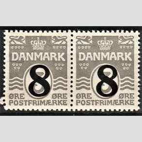 FRIMRKER DANMARK | 1921-22 - AFA 117 - 8/3 re gr provisorier i par - Postfrisk